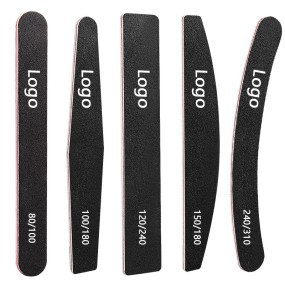 Nail File Manufacturer - Nail File Custom Logo Double Sided 100/180 Grit Emery