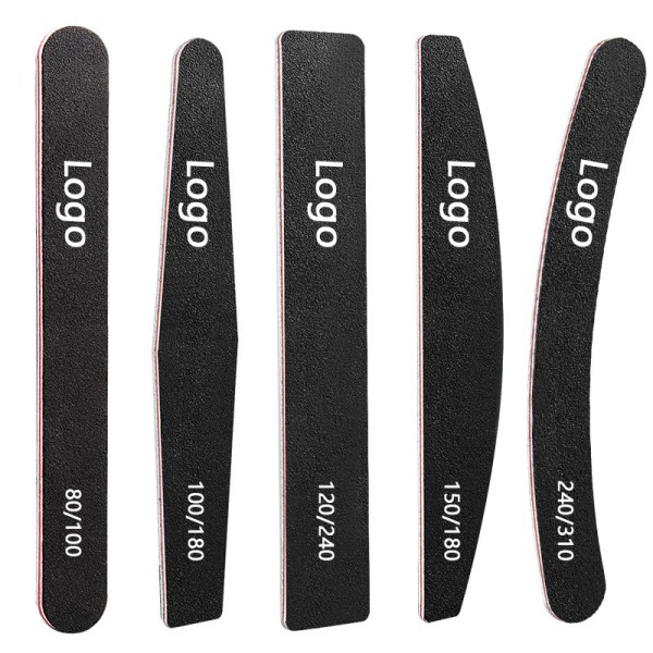 Nail File Manufacturer - Nail File Custom Logo Double Sided 100/180 Grit Emery