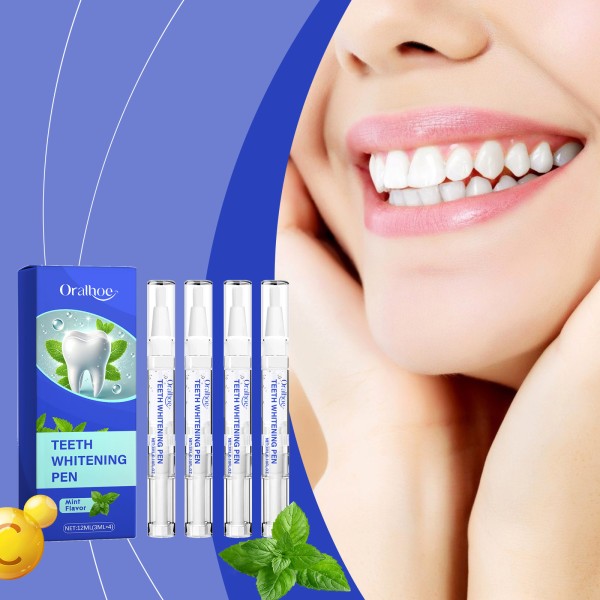 Teeth Whitening Pen Manufacturer - 4pcs White Teeth Whitening Pens Remove Stains Mint Flavor