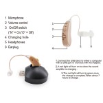 USB Hearing Aid Factory - High Value 2022 USB Rechargeable Ear Amplifier BTE Hearing Aid Headphone
