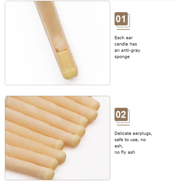 Ear Candle Supplier - Cheap Ear Wax Remove Pure Beeswax Hand-crafted Naturally OEM 10pcs