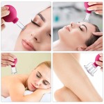 Facial Cup Factory - 1/6 Silicone Facial Cup 4 Pieces Eye Vacuum Massage Glass Cupping Set