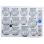 Cupping Therapy Set Factory - Fire Vacuum Cupping Set Massage Device Different Sizes Glass