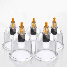 Hijama Cups Factory - Trending Products New Plastic Vacuum Cupping Set Single Size Cups