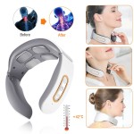 Neck Massage Factory - 2024 New 4D Electric Smart EMS Heating Vibration Pulse
