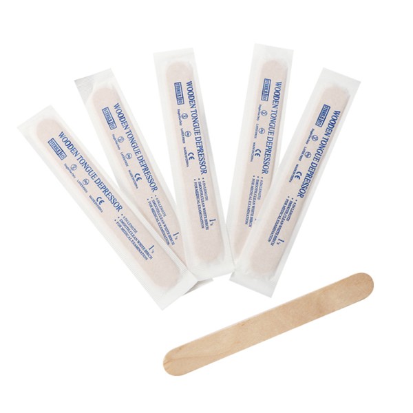 Tongue Depressor Factory - Professional Senior Tongue Depressors 6 Inch Sterile 100-Count