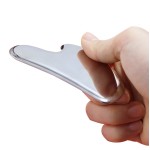 Guasha Tool Supplier - Custom Logo Metal Guasha Beauty Face Neck Body Massage Stainless Steel