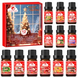 Christmas Oil Set Supplier - OEM/ODM Custom 12-Piece Christmas Essential Oil Set Perfume Oil Kit