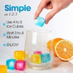 Star Ice Cubes Factory - 40 Pack Reusable Star Shape Plastic Ice Cubes Cold Drinks