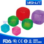 Plastic Ice Cubes Manufacturer - Reusable Plastic Ice Cubes Custom Shape Artificial Clear