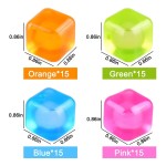 Refreezable Cubes Factory - Factory Wholesale Reusable Plastic Ice Cubes 25 Pack Colorful