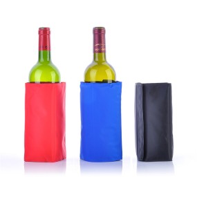 Wine Bottle Cooler Factory - Best Selling Custom Reusable Nylon Gel Wine Bottle Cooler