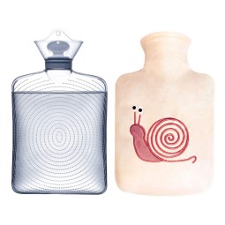 Hot Water Bag Manufacturer - 2L BS Standard Hot Water Bottles Rubber Bag Plush Cover