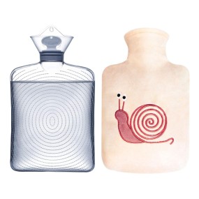 Hot Water Bag Manufacturer - 2L BS Standard Hot Water Bottles Rubber Bag Plush Cover