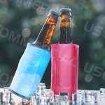 Bottle Cooler Manufacturer - Single Bottle Cooler Warmer Gel Pack Beer Wine Cooler Sleeve