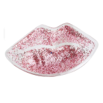Lip Ice Pack Supplier - Red Mini Lip Shaped Beauty Gel Glitter