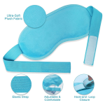 Eye Ice Mask Manufacturer - Gel Bead Mask with Holes Plush Backing