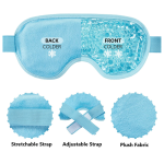 Eye Ice Mask Manufacturer - Gel Bead Mask with Holes Plush Backing