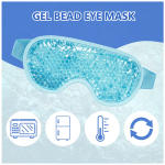 Eye Ice Mask Manufacturer - Gel Bead Mask with Holes Plush Backing