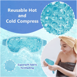 Eye Ice Mask Manufacturer - Gel Bead Mask with Holes Plush Backing