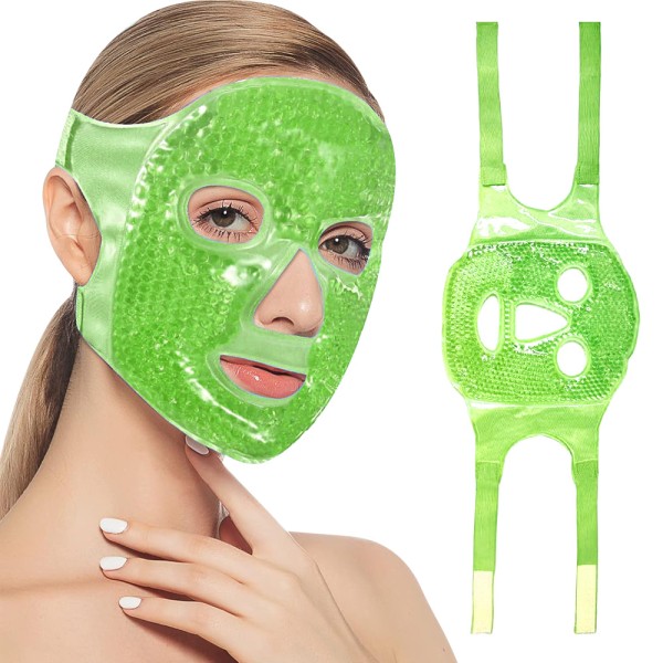 Face Mask Ice Pack Manufacturer - Flexible Cold Hot Gel Beads Face Mask Ice Pack Cooling