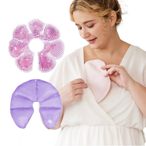 Nipple Ice Pack Factory - Reusable Nipple Gel Beads Ice Pack Hot Cold Therapy Breast Pad