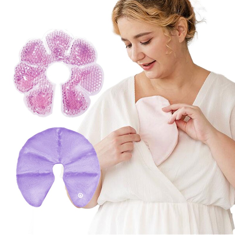 Nipple Ice Pack Factory - Reusable Nipple Gel Beads Ice Pack Hot Cold Therapy Breast Pad