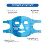 Eye Mask Manufacturer - Customized Logo Reusable Gel Beads Eye Mask Soft Plush Hot