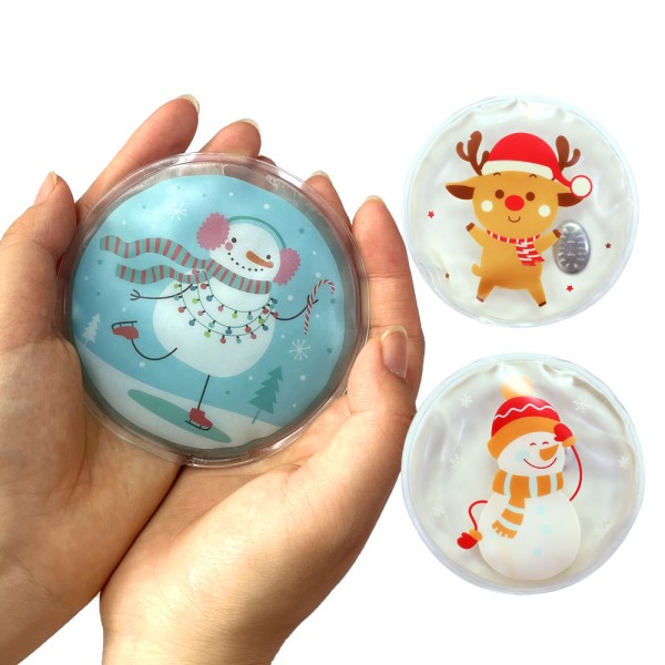 Hand Warmer Factory - Instant Microwave Reusable Round Click Magic Gel Hand Warmer