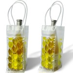 Wine Tote Bag Supplier - Gel Chiller Cold Cool Bag Beer Bottle Cooler Wine Carrier Bag