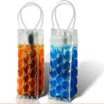 Wine Tote Bag Supplier - Gel Chiller Cold Cool Bag Beer Bottle Cooler Wine Carrier Bag