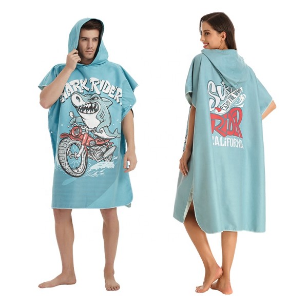 Beach Poncho Factory - 2025 Hot Selling Sand Free Microfiber Beach Poncho Customized Logo