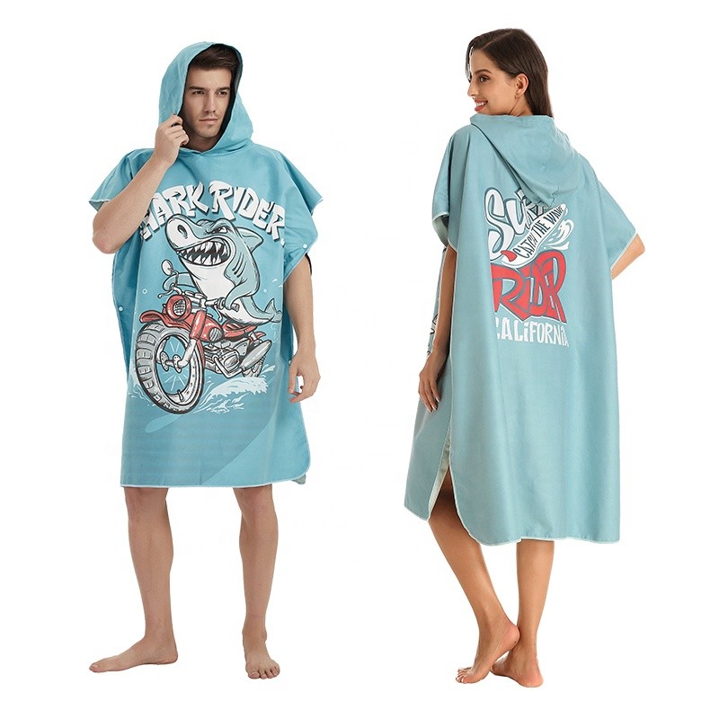 Beach Poncho Factory - 2025 Hot Selling Sand Free Microfiber Beach Poncho Customized Logo
