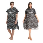 Beach Poncho Factory - Printed Poncho Hooded Towel Comfortable Microfiber Beach Poncho