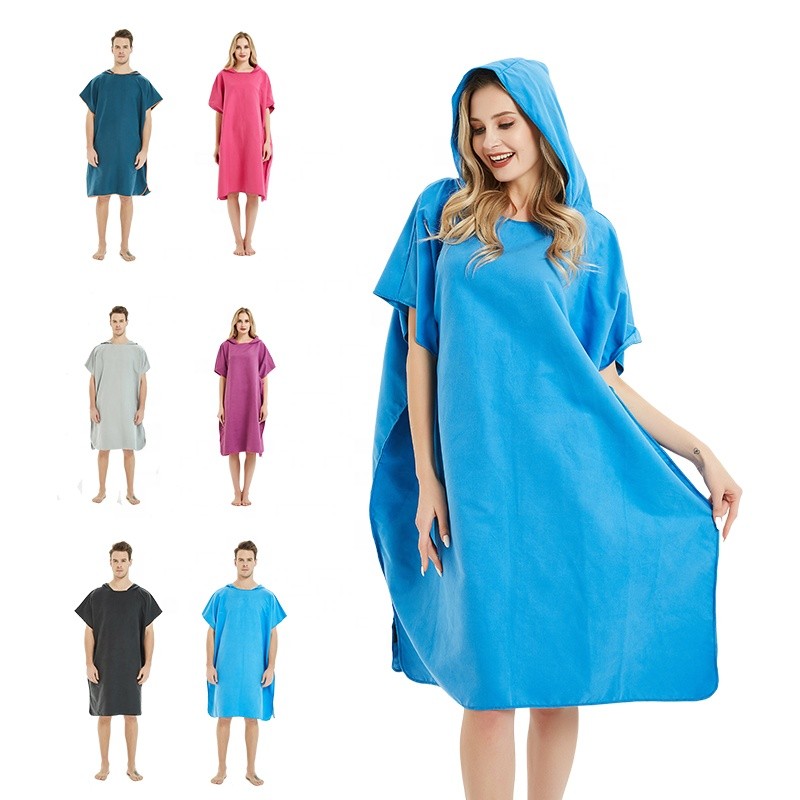 Surf Poncho Supplier - Customized Printing Changing Surf Poncho Swim Robe Quick Dry Microfiber
