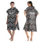 Beach Poncho Factory - Printed Poncho Hooded Towel Comfortable Microfiber Beach Poncho