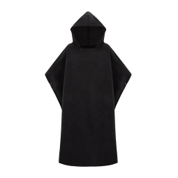 Beach Poncho Manufacturer - Black Microfiber Soft Towels for Women Summer Beach Hooded Print