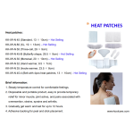 Pain Relief Patch Supplier - Disposable Air-activated Neck Shoulder