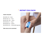 Instant Cold Pack Manufacturer - Disposable Ice Compress Soothing