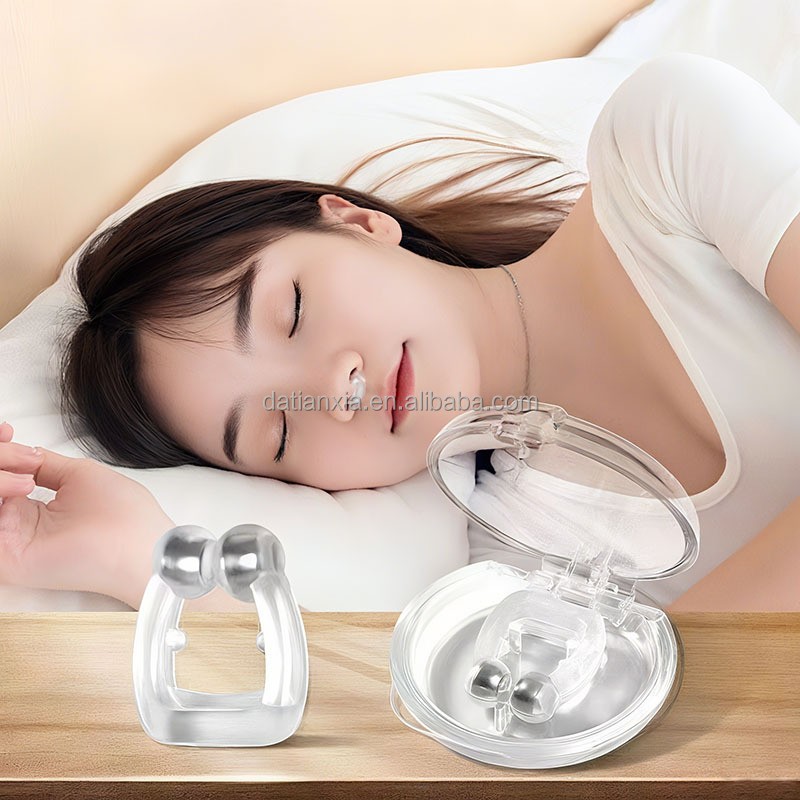 Snoring Device Supplier - Adjustable Magnetic Plugs Silicone Clips Comfort