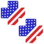 Nipple Covers Supplier - Cheap Price Pattern Printed Country Flag Shape