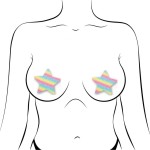 Star Nipple Cover Supplier - Hot Sale Valentines Day Glitter Pasties