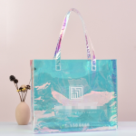 Tote Bag Supplier - OEM Reusable Iridescent Clear Laser
