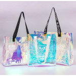 Plastic Tote Bag Factory - OEM Iridescent PVC Holographic Hand