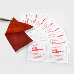 Iodophor Swab Factory - OEM Disposable Non-woven Prep Pad