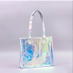 Plastic Tote Bag Factory - OEM Iridescent PVC Holographic Hand