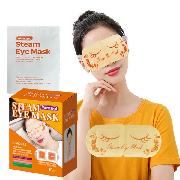 Steam Eye Mask Factory - Chamomile Flavored Hot Compress 10 Tablets Box