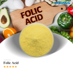 Hot Sell Vitamin B9 Food Grade in Stock Folic Acid Powder for Sell Folic Acid Powder with Free Samples