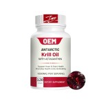Krill Oil Softgel Factory - ODM 1000mg Antarctic Krill Oil with Astaxanthin