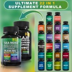 Sea Moss Capsules Supplier - ODM Custom 7000mg Sea Moss 9000mg Shilajit Blend